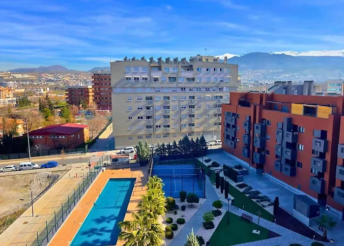 Loft con vistas, piscina, parking y muy acogedor